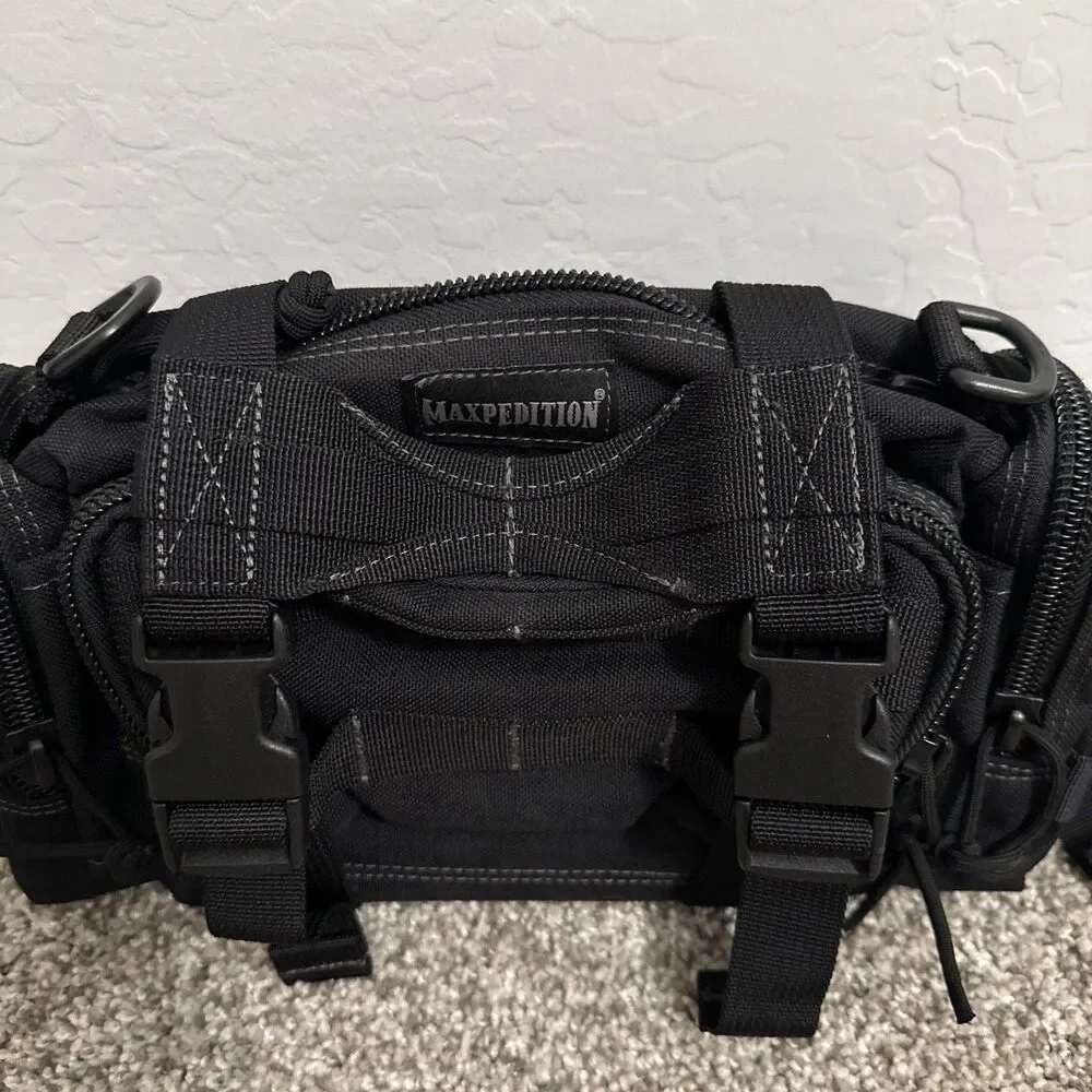 Maxpedition Proteus Versipack Black Fanny Pack Utility EDC Tactical Sling Go Bag